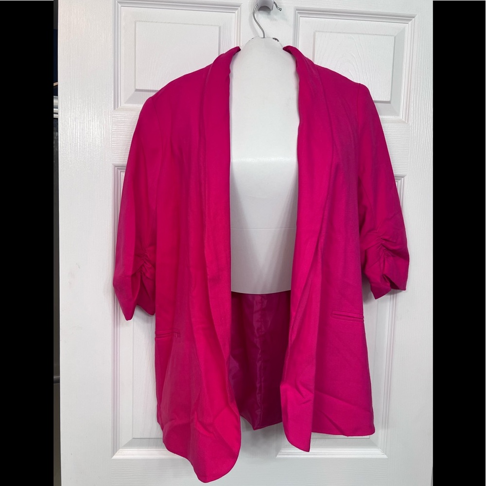 Bar III hot pink blazer